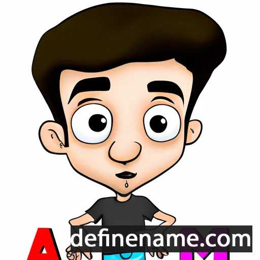 cartoon of the name Aamir