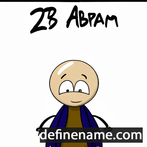 cartoon of the name Abram