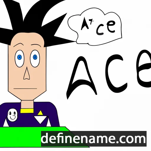 cartoon of the name Ace