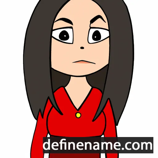 cartoon of the name Adina