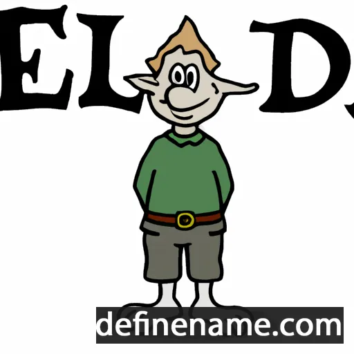 Ælfræd cartoon