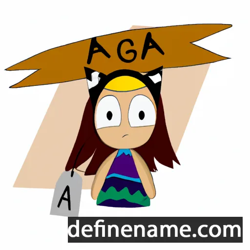 Ágata cartoon