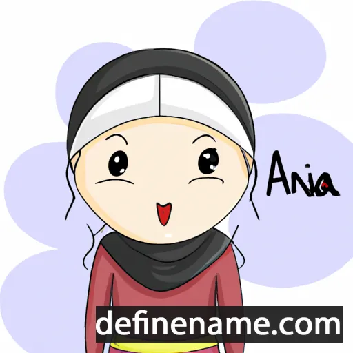 cartoon of the name Aina