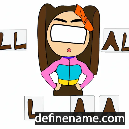 cartoon of the name Ala