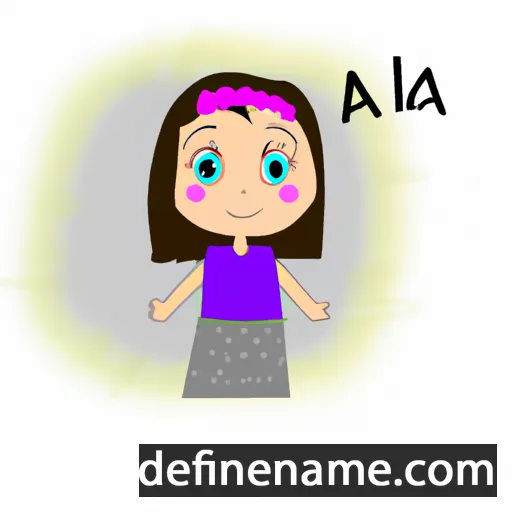 cartoon of the name Alaia