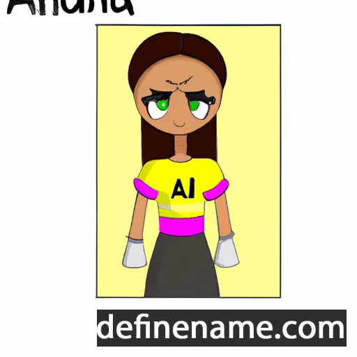 cartoon of the name Aldina