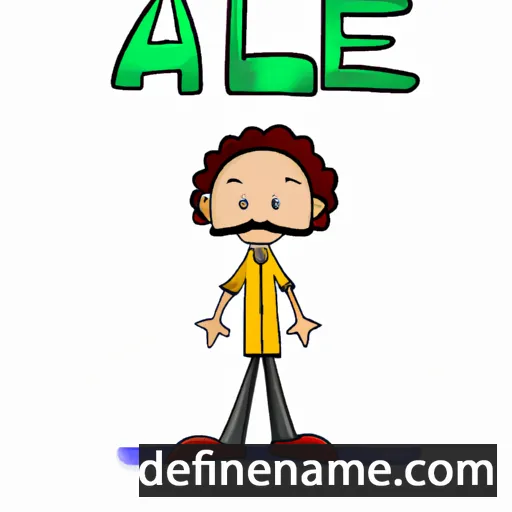 cartoon of the name Ale