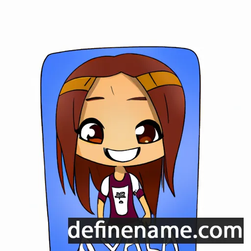 cartoon of the name Aliya