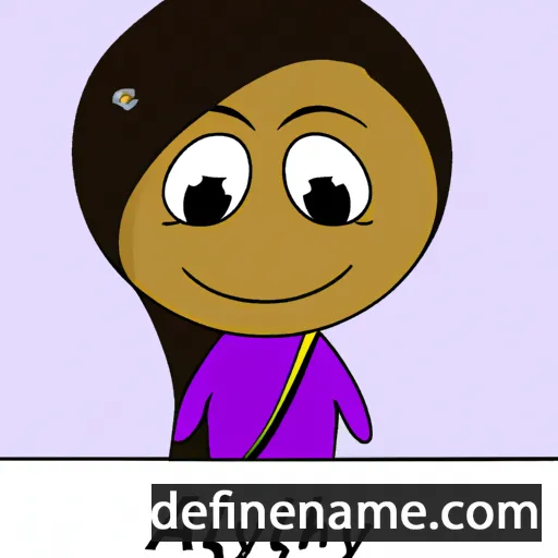 cartoon of the name Aliyah