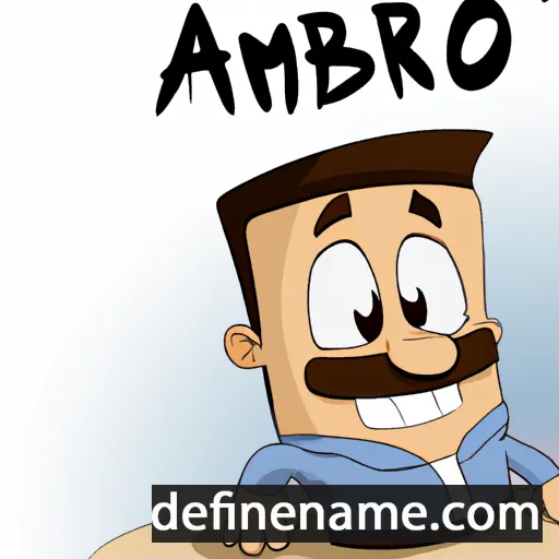 Ambrož cartoon