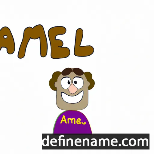 cartoon of the name Amel