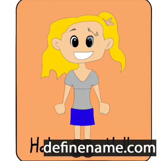 Hallie cartoon