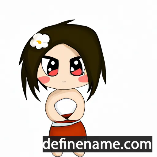 cartoon of the name Hana