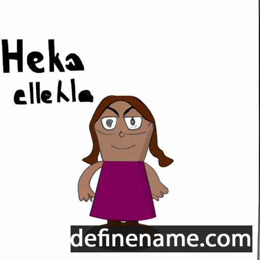 Hekla cartoon