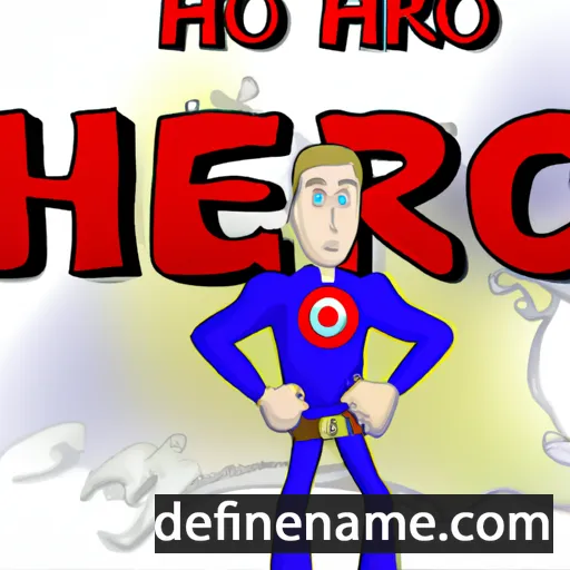 cartoon of the name Hero