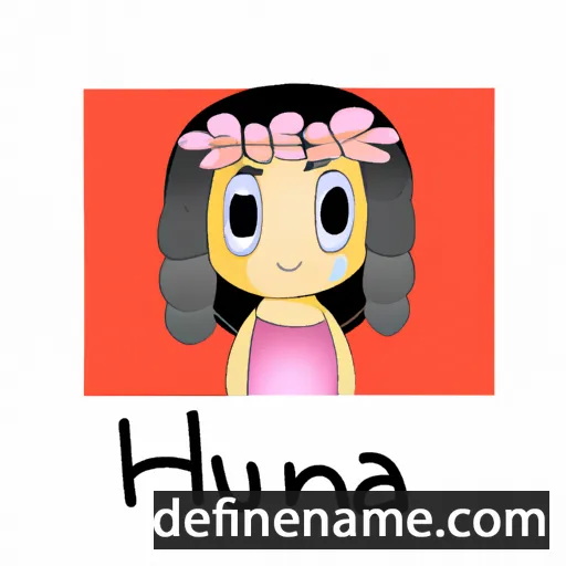 Huhana cartoon