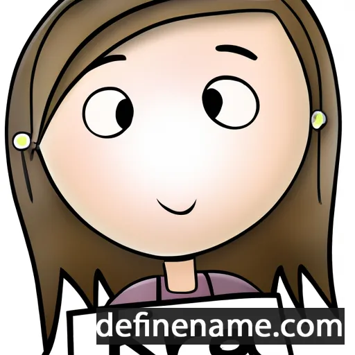 cartoon of the name Keira