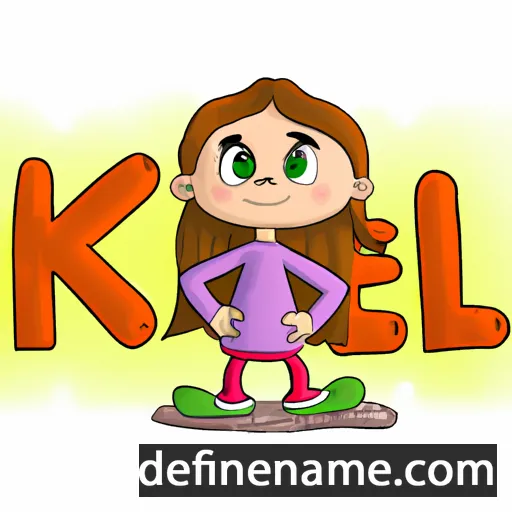 cartoon of the name Keli