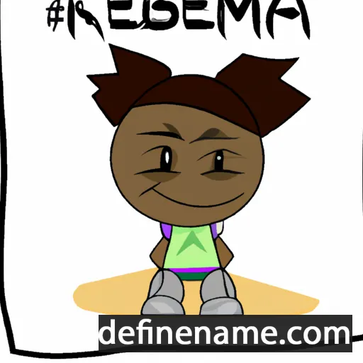 cartoon of the name Kemba