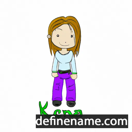 cartoon of the name Kenna