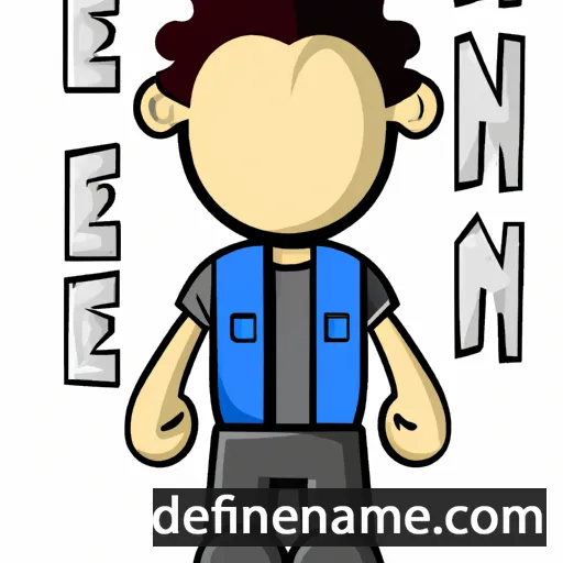 cartoon of the name Keon