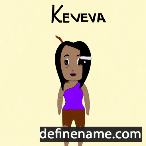 Keveena cartoon