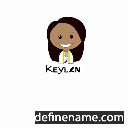 cartoon of the name Keylyn