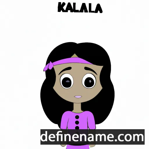 cartoon of the name Khaila