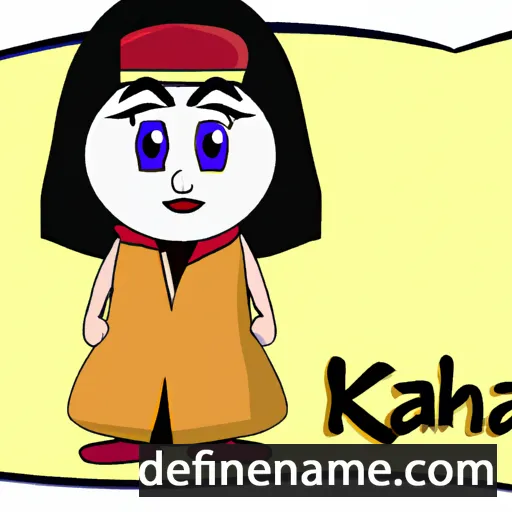 cartoon of the name Khana