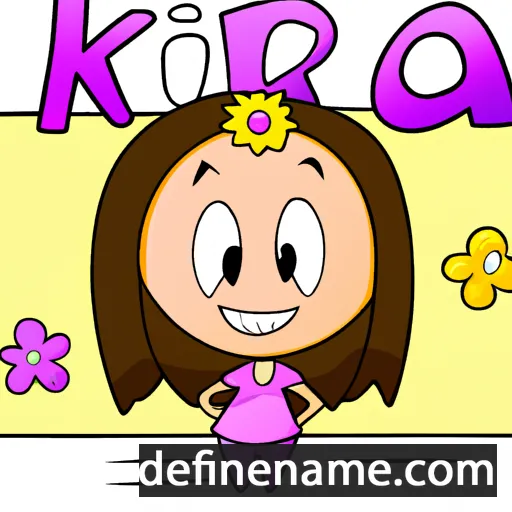 cartoon of the name Kiara