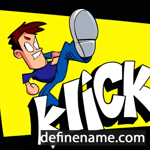 Kick cartoon