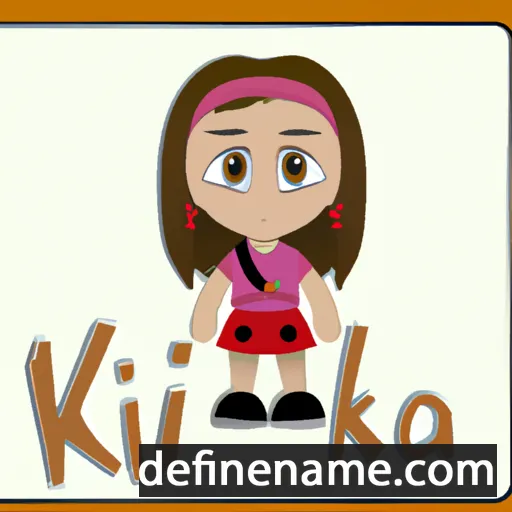 cartoon of the name Kika