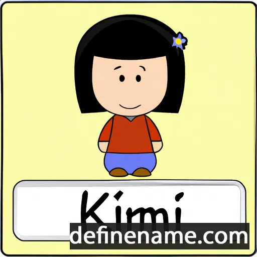 cartoon of the name Kim