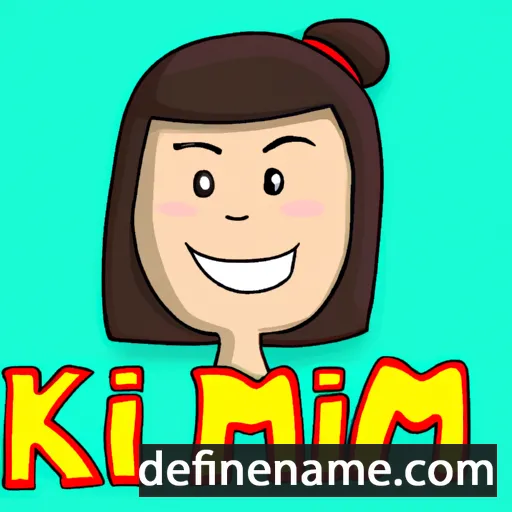 cartoon of the name Kim