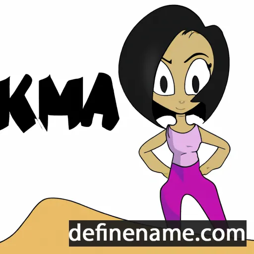 cartoon of the name Kima