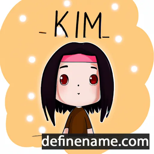 cartoon of the name Kimi