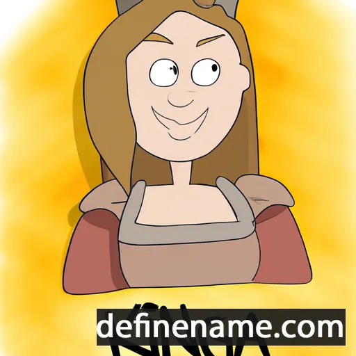 cartoon of the name Kinga