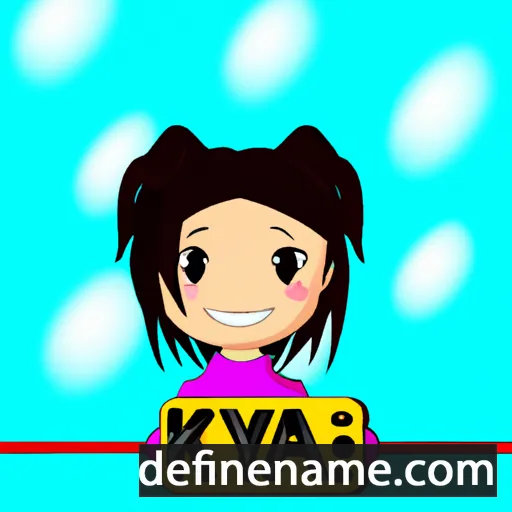 cartoon of the name Kiya