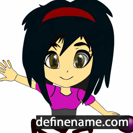 cartoon of the name Kiya