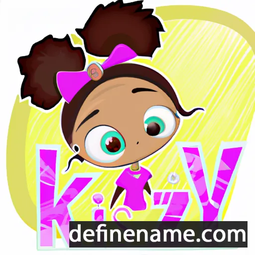 cartoon of the name Kizzy