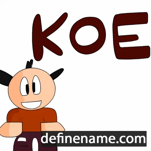 cartoon of the name Koe