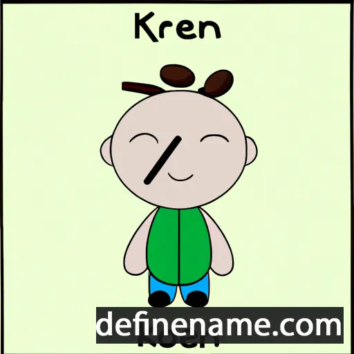 cartoon of the name Koren