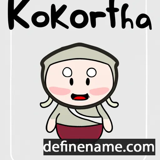 Korngkoortia cartoon