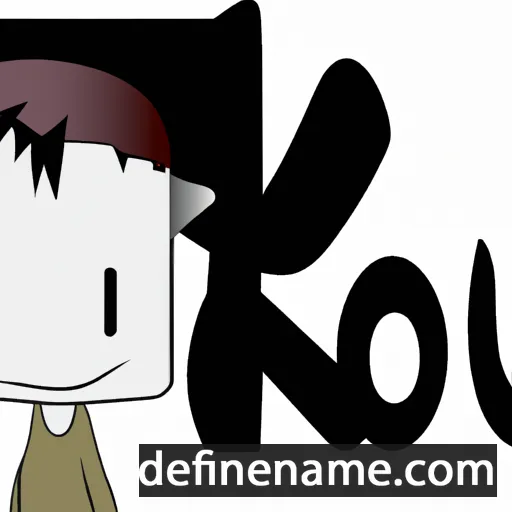 cartoon of the name Kou