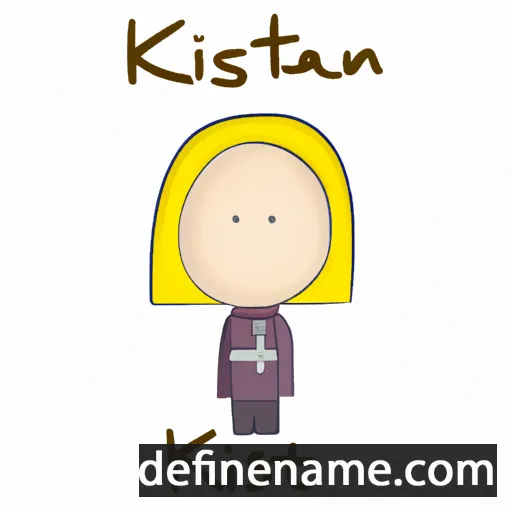 cartoon of the name Kristan