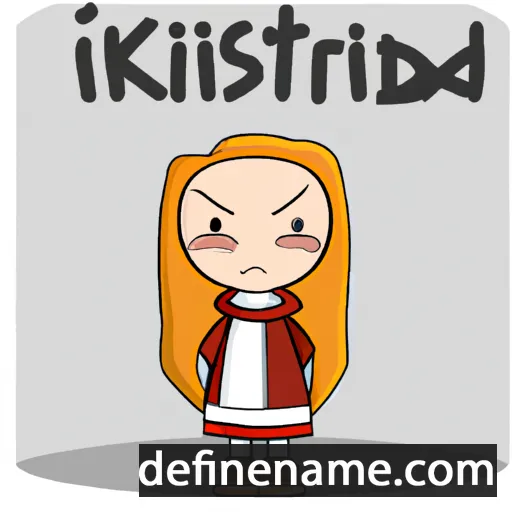 Kristfríð cartoon