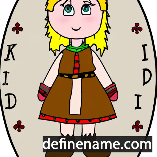 Kristfríður cartoon