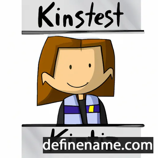 cartoon of the name Kristien