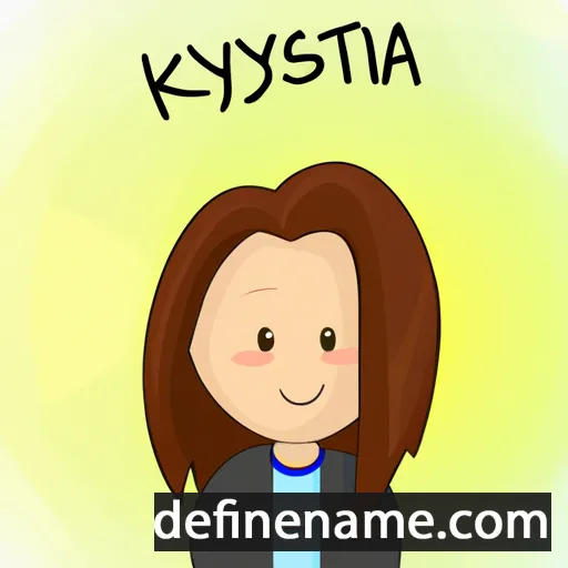 Krystyjana cartoon