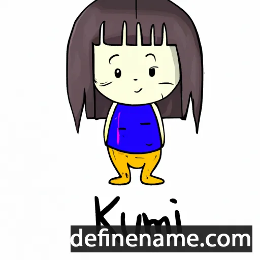 cartoon of the name Kumi